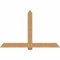 Ekena Millwork Eugene Smooth Timber Gable Bracket, Western Red Cedar, 72"W x 45"H x 1 1/2"D x 5 1/2"F, 15/12 Pitch GBW072X45X0206EUG00SWR - alternate 1